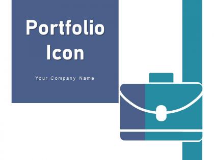 Portfolio Icon Briefcase Dollar Business Documents Holding Magnifying Glass