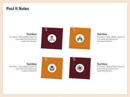 Post it notes audiences attention reverse logistics ppt powerpoint template