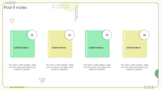 Post It Notes Building Communication Strategy For Effective Brand Marketing