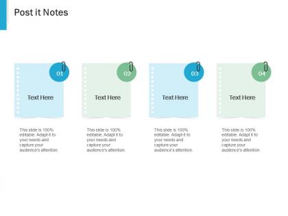 Post it notes effective it service excellence ppt powerpoint presentation styles objects