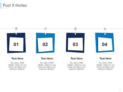 Post it notes leaders guide to corporate culture ppt brochure