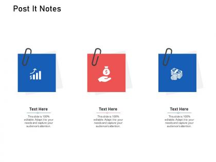 Post it notes supply chain logistics ppt summary