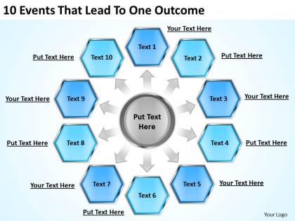 Powerpoint business that lead to one outcome templates ppt backgrounds for slides