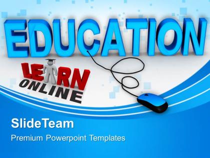 Powerpoint templates training online education chart ppt presentation