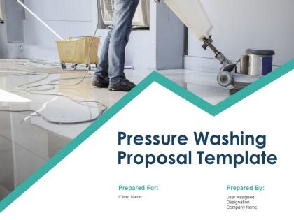 Pressure washing proposal template powerpoint presentation slides