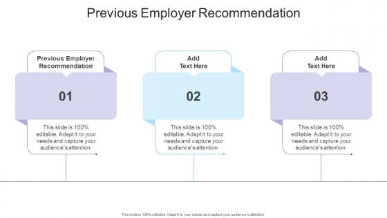 Previous Employer Recommendation In Powerpoint And Google Slides Cpb