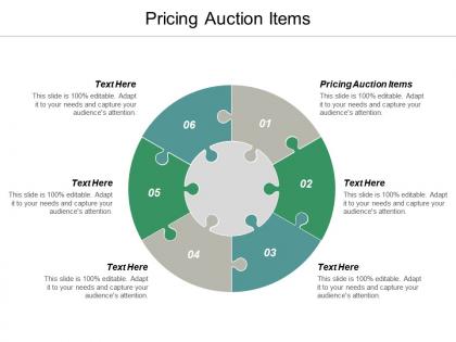 Pricing auction items ppt powerpoint presentation portfolio slide portrait cpb