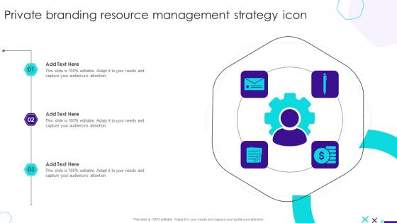 Private Branding Resource Management Strategy Icon