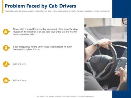 Problem faced by cab drivers cab aggregator ppt inspiration