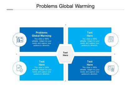 Problems global warming ppt powerpoint presentation ideas background images cpb