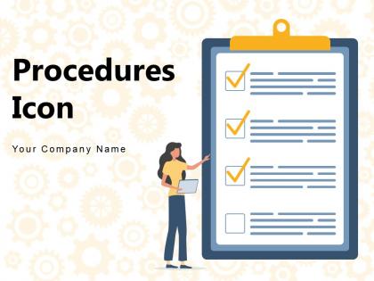 Procedures Icon Gear Procedures Document Approval Strategies Development