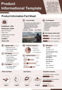 Product informational template presentation report infographic ppt pdf document