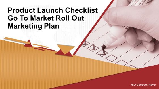 Product Launch Checklist Go To Market Roll Out Marketing Plan Powerpoint Presentation Slides