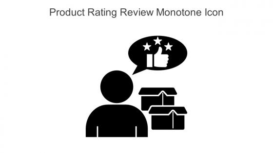 Product Rating Review Monotone Icon In Powerpoint Pptx Png And Editable Eps Format