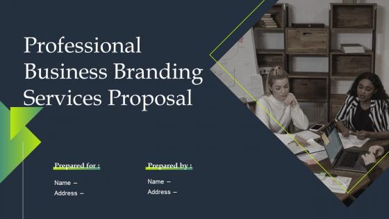 Professional Business Branding Services Proposal Powerpoint Presentation Slides