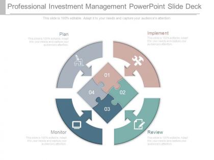 Professional investment management powerpoint slide deck