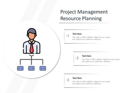 Project management resource planning