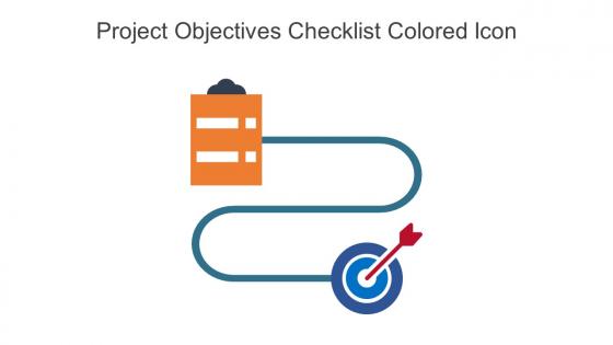 Project Objectives Checklist Colored Icon In Powerpoint Pptx Png And Editable Eps Format