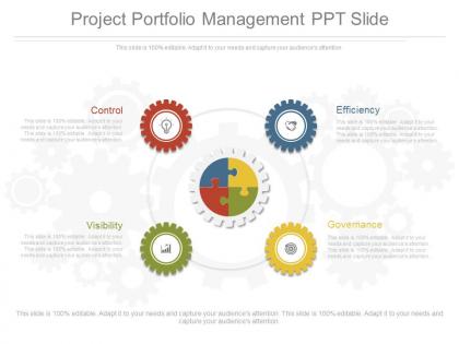 Project portfolio management ppt slide