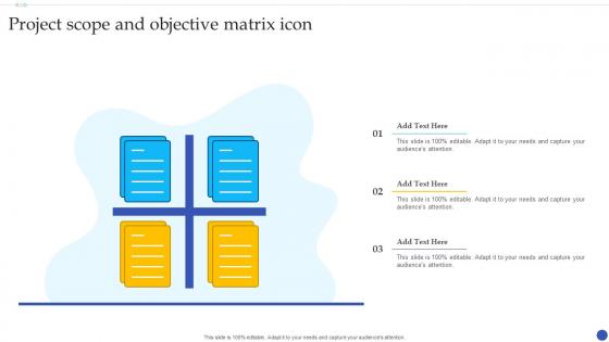 Project Scope And Objective Matrix Icon