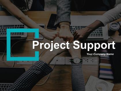 Project support ppt infographics example introduction support eight functions with icons