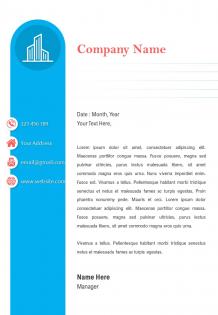 Property management letterhead design template