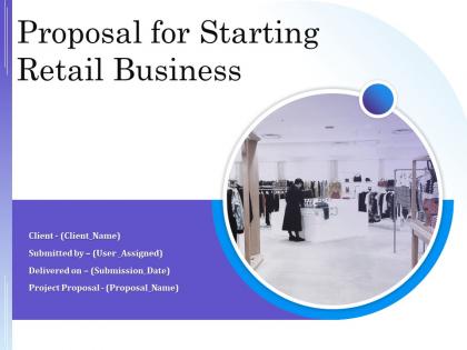 Proposal for starting retail business powerpoint presentation slides