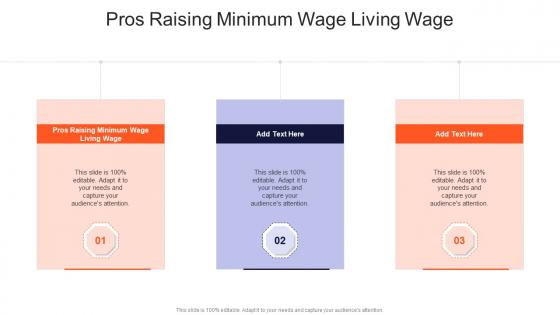 Pros Raising Minimum Wage Living Wage In Powerpoint And Google Slides Cpb