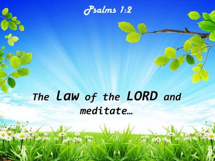 Psalms 1 2 the law of the lord powerpoint church sermon