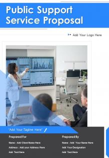 Public support services proposal sample document report doc pdf ppt