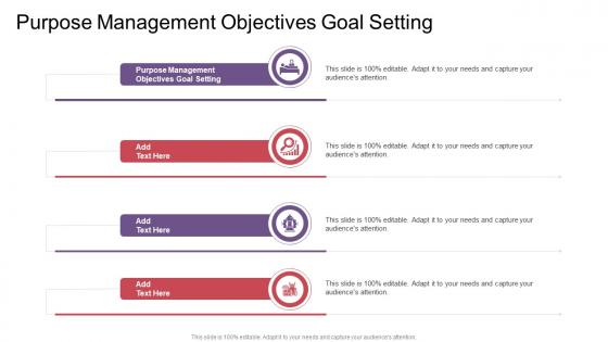 Purpose Management Objectives Goal Setting In Powerpoint And Google Slides Cpb