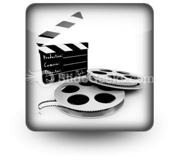 Movie objects clipper powerpoint icon s