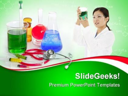 Chemical research laboratory medical powerpoint templates and powerpoint backgrounds 0611