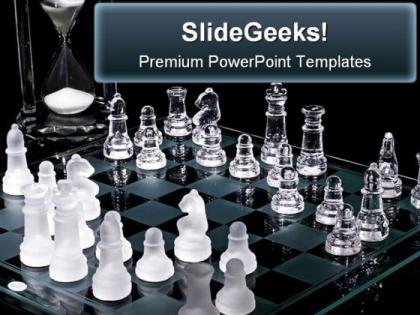 Chess strategy sports powerpoint background and template 1210