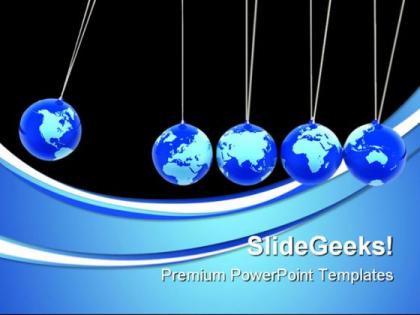 Global effect globe powerpoint templates and powerpoint backgrounds 0611