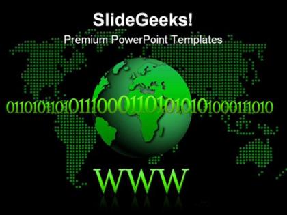 Www binary world globe powerpoint templates and powerpoint backgrounds 0511