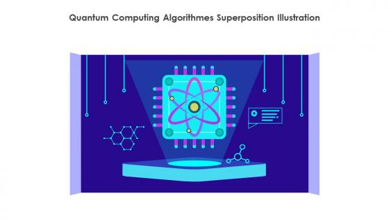 Quantum Computing Algorithmes Superposition Illustration