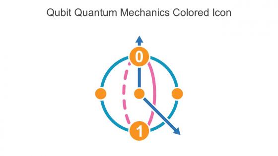 Qubit Quantum Mechanics Colored Icon In Powerpoint Pptx Png And Editable Eps Format