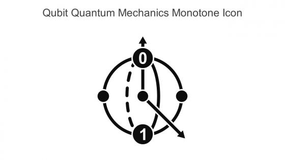 Qubit Quantum Mechanics Monotone Icon In Powerpoint Pptx Png And Editable Eps Format