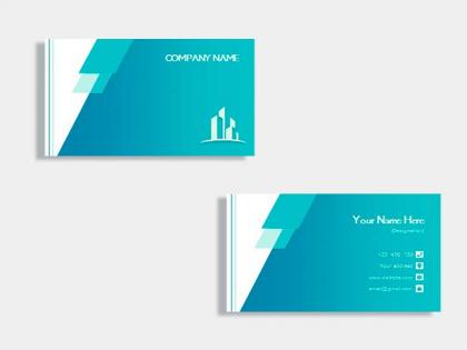 Real estate builder business card template