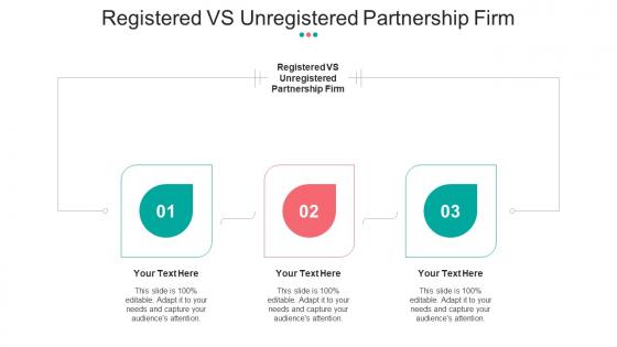 Registered Vs Unregistered Partnership Firm Ppt Powerpoint Presentation Layouts Mockup Cpb