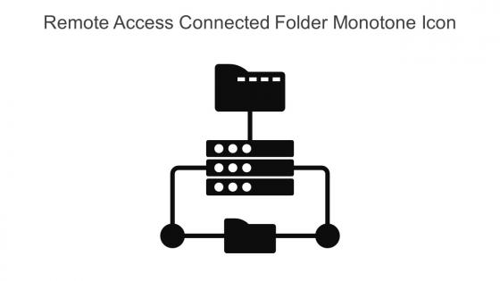 Remote Access Connected Folder Monotone Icon In Powerpoint Pptx Png And Editable Eps Format