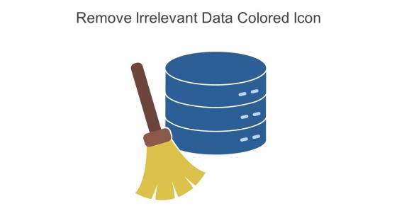 Remove Irrelevant Data Colored Icon In Powerpoint Pptx Png And Editable Eps Format