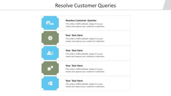 Resolve customer queries ppt powerpoint presentation layouts show cpb