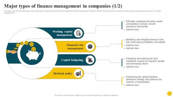 Resolving Corporate Issues Major Types Of Finance Management In Companies