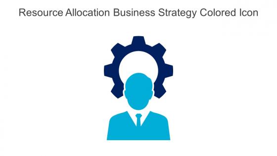 Resource Allocation Business Strategy Colored Icon In Powerpoint Pptx Png And Editable Eps Format