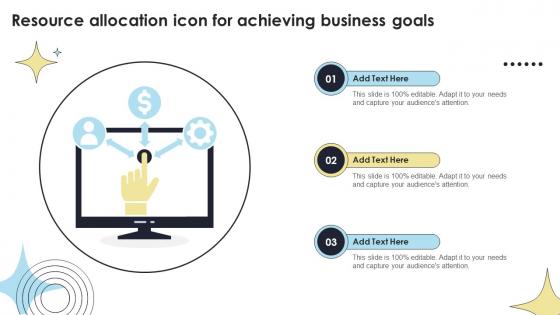 Resource Allocation Icon For Achieving Business Goals