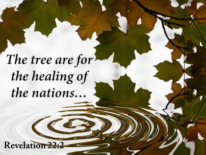 Revelation 22 2 the tree are for the healing powerpoint church sermon