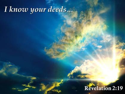 Revelation 2 19 you are now doing more than powerpoint church sermon