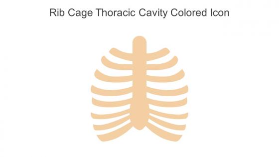 Rib Cage Thoracic Cavity Colored Icon In Powerpoint Pptx Png And Editable Eps Format